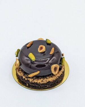 Dôme chocolat noir, vanille et fruits secs