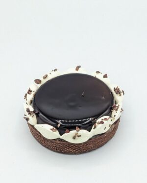 Tartelette aux poires, cassis et chocolat